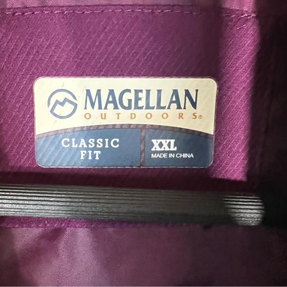 Magellan Outdoors Purple and Tan Vest - Picture 2 of 7
